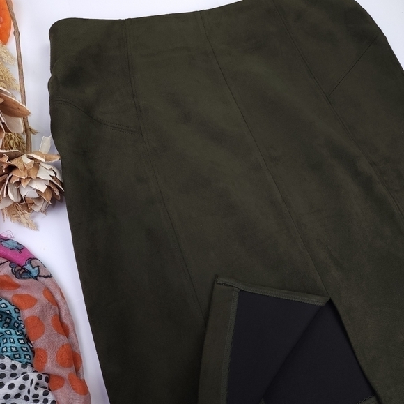 Andrew Marc Green Skirt Sz XL - Picture 5 of 11